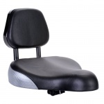 Extra Large Seat with padded backrest fits most indoor exercise