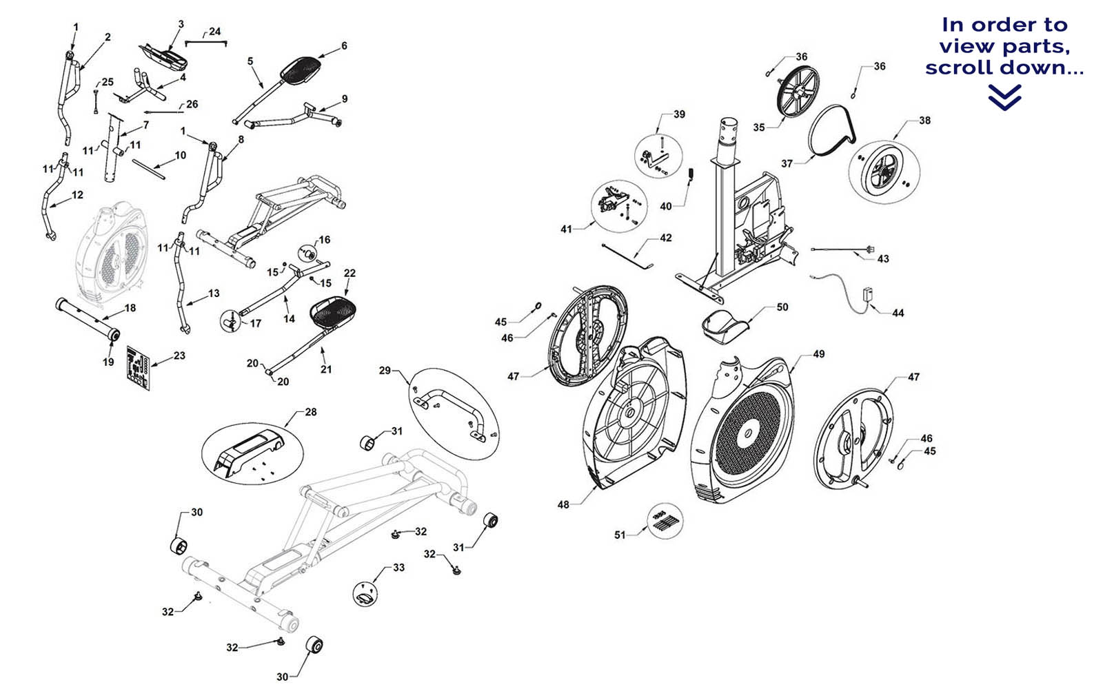 Schwinn 450 Elliptical Repair Parts