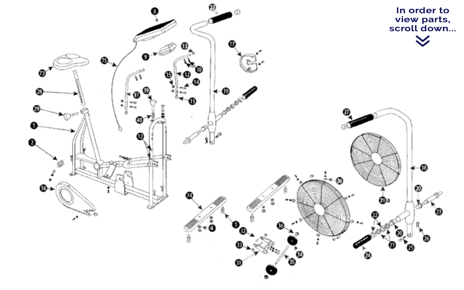 Schwinn Airdyne Evolution Comp Parts